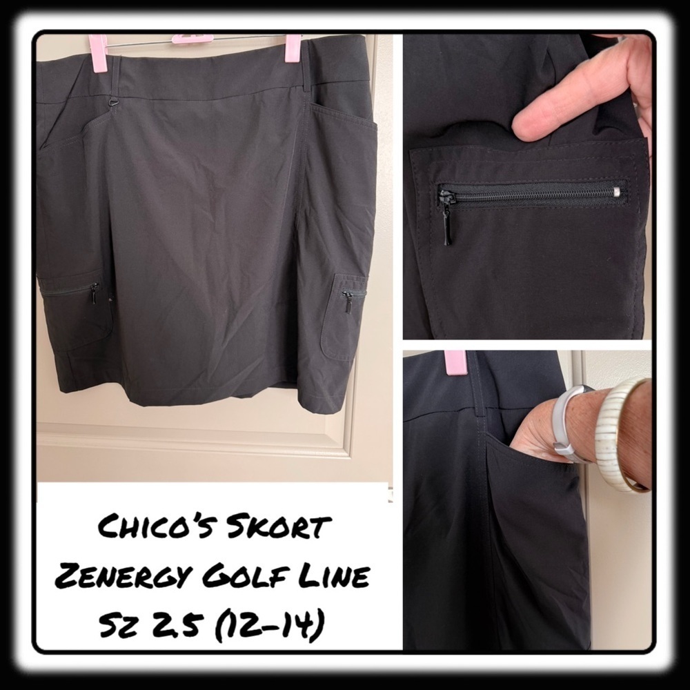 NWT Chicos Zenergy Skort Size 2.5 (equiv 12-14). Golf / tennis / pickleball